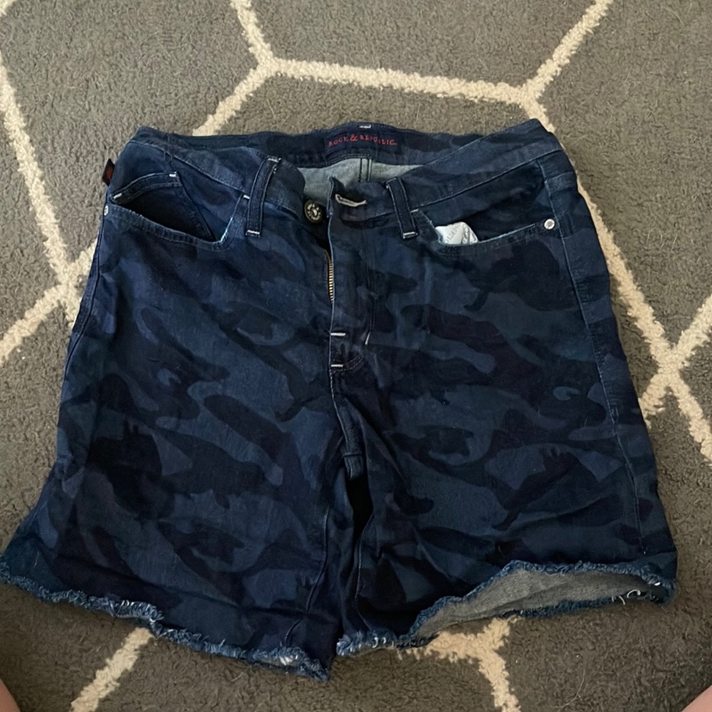 Jean shorts camo